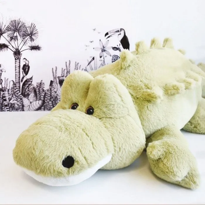 Peluche géante Crocodile Croco'Doux La savane - Histoire d'Ours - 80CM - Vert - Enfant - Mixte-1