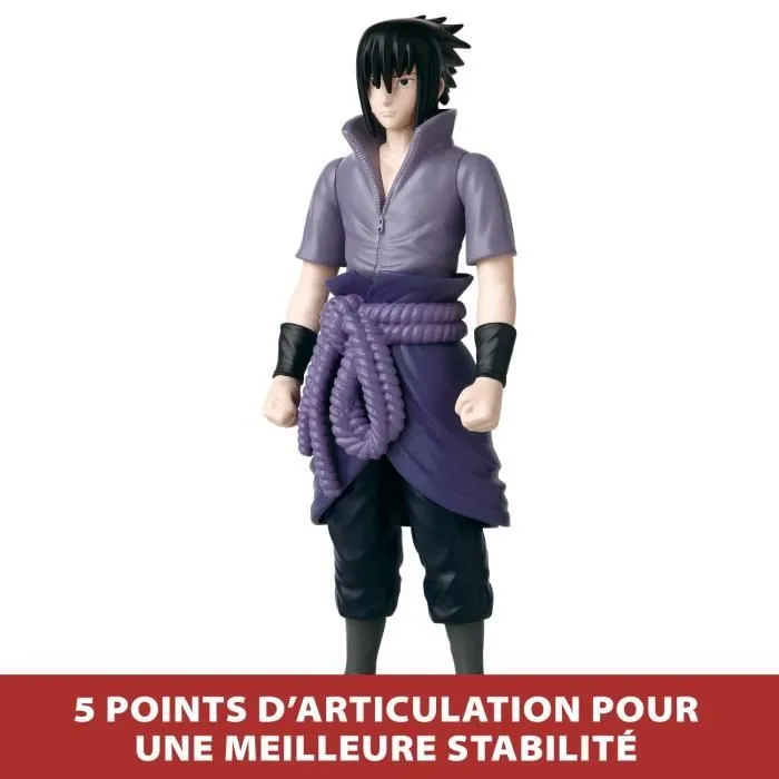 Grande Figurine articulée - BANDAI - Anime Heroes - Naruto Shippuden - Figurine Anime Heroes Mega 30 cm - Sasuke Uchiwa-3