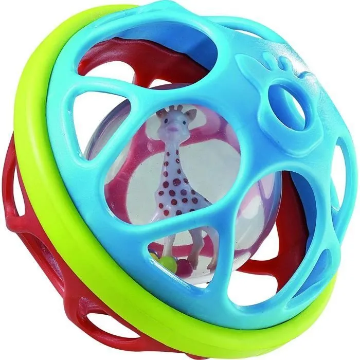 Balle souple pour bébé - VULLI - SOPHIE LA GIRAFE - Facile à saisir - Développe la motricité fine - Mixte-1