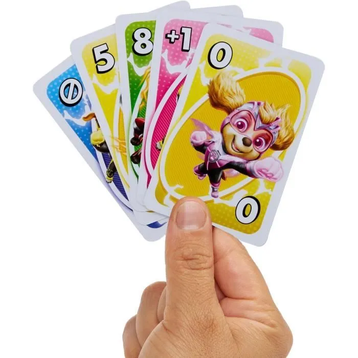 Mattel Games - Uno® Junior-Pat’ Patrouille : La Super Patrouille-Jeu de cartes HPY62-5