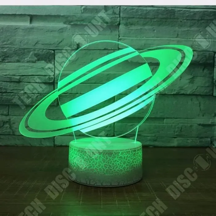 TD® Coloré créatif 3D petite lampe de table LED veilleuse chambre lumière cadeau lampe de table visuel LED lumière colorée-3