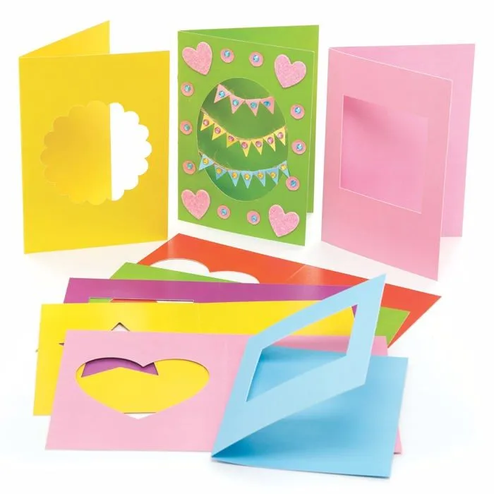 Baker ross - AX673 - Cartes de Voeux - Lot de 15, Fournitures pour Loisirs Creatifs pour Enfants ()-0