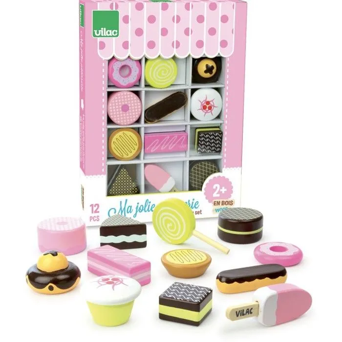 Jouet en bois - VILAC - Ma Jolie Pâtisserie - Enfant - Mixte - Violet - A partir de 3 ans-1