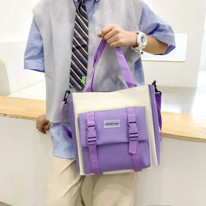 Lot de sacs à dos - RNGCPTO - Kawaii - Violet - 5 pièces - 30x13x42 cm - Pour filles-2