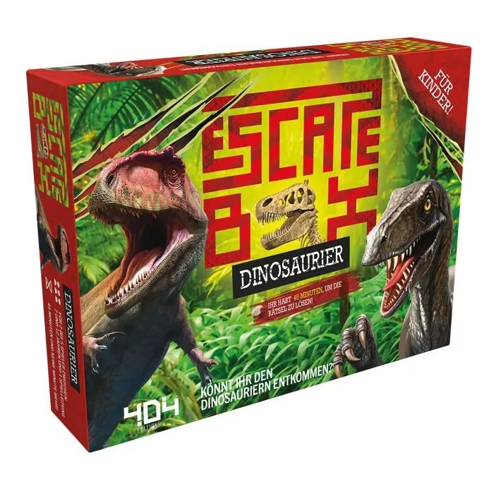 404 editions - OBOD0002 - Escape Box Dinosaure Dinosaurier Jeu, , Multicolore, colore, Centre-0