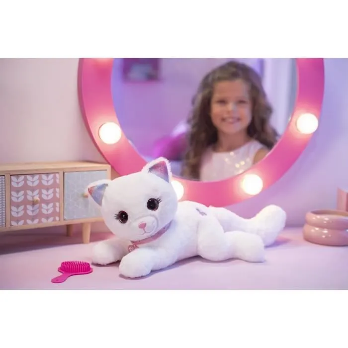 Gipsy Toys - Cuty Bella Fashionista - Peluche Interactive Chat – Toute Douce Qui s’illumine au Rythme de Jolies Mélodies - 30 cm-3