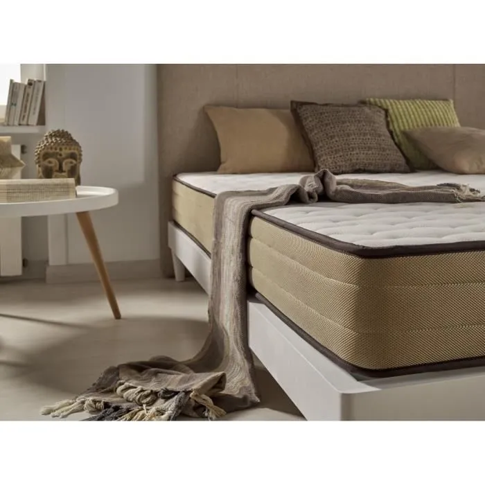 Matelas 90x190 Visco bamboo comfort hauteur 21cm +/- 2. ECCOX-2