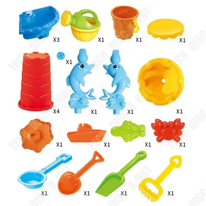 Jeu de sable - TD® - Ensemble de table - Enfants 3-6 ans - Plastique - 45x44x14 cm-2