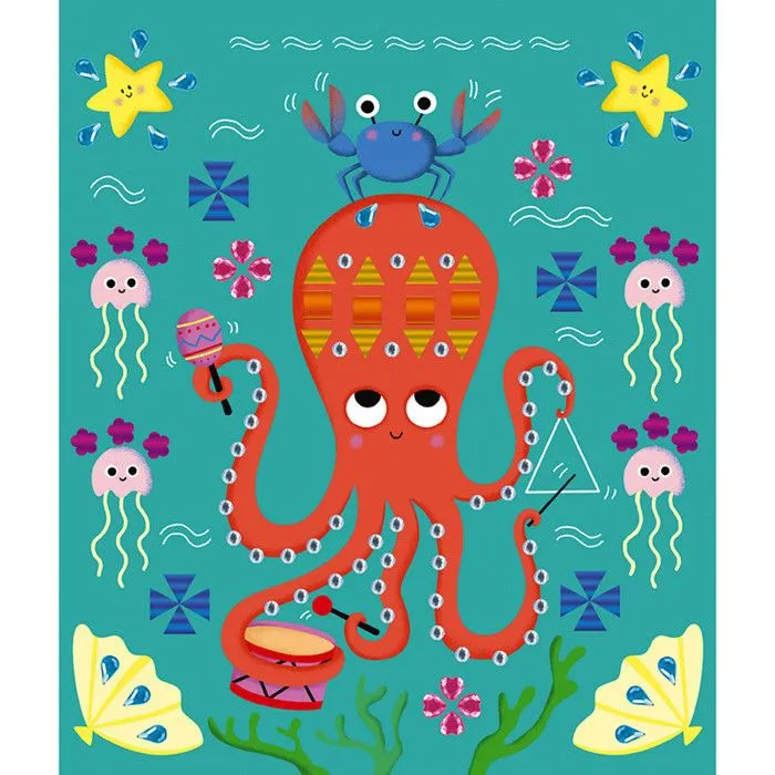 Strass et stickers - C'est la fête - jeu Janod - Loisirs créatifs - Motricité fine - Coffrets d'activités-2