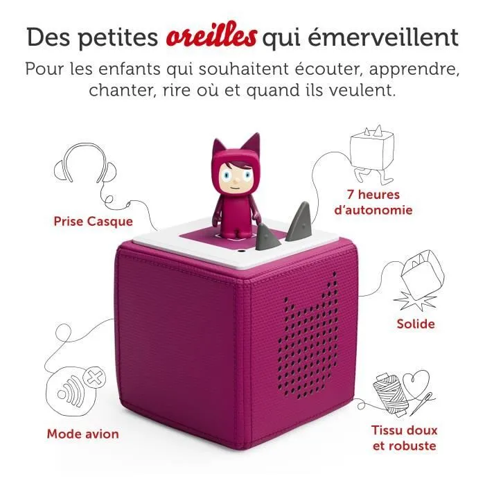 tonies® - Mon Premier Coffret Toniebox - Cassis - Conteuse d'histoires-1