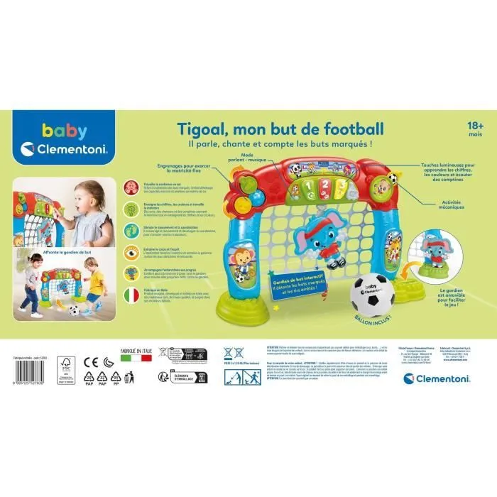 Baby Clementoni - Tigoal, mon but de football - Fabriqué en Italie-2