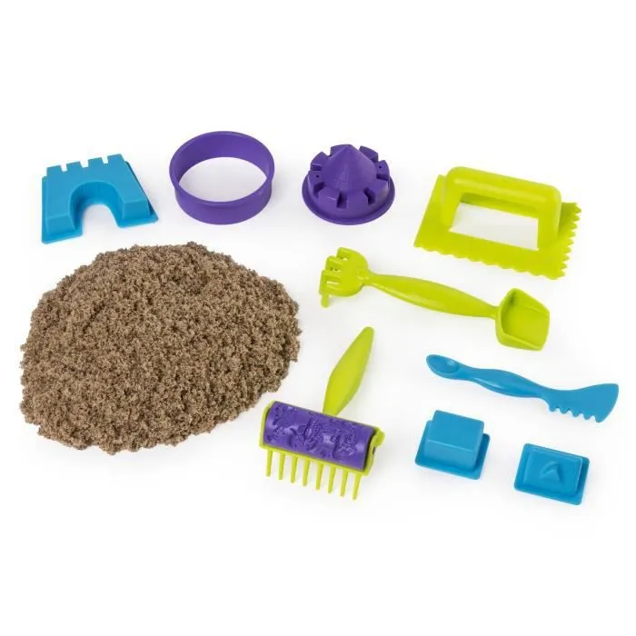 COFFRET PLAGE 340G + 9 ACCESSOIRES - KINETIC SAND - SABLE MAGIQUE - Jouet 3 ans-1