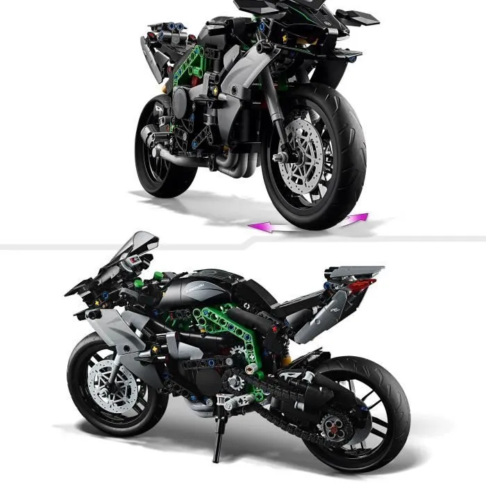 LEGO Technic 42170 La Moto Kawasaki Ninja H2R, Idée Cadeau pour Enfants, Jouet Créatif-2