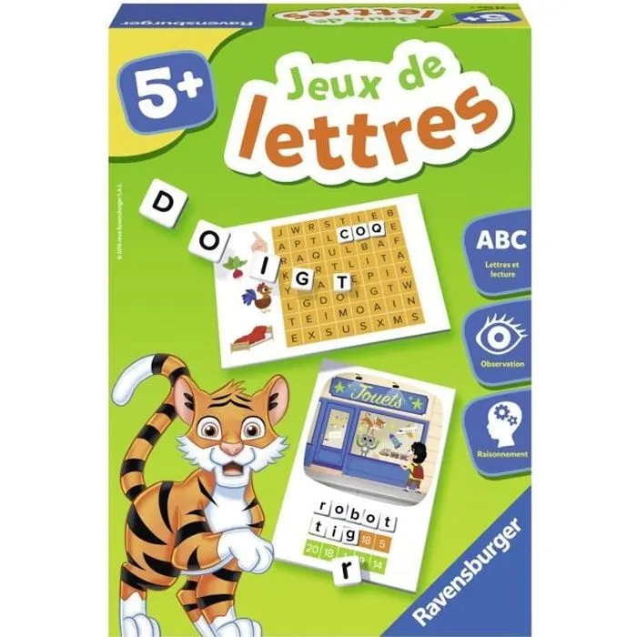 Jeux de lettres - Jeu éducatif - Initation à la lecture - Ravensburger - Dès 5 ans-0