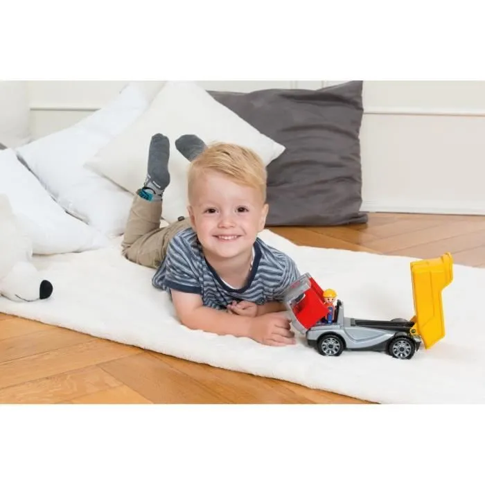Camion benne Simm 1620 - LENA - Jouet pour enfant de 2 ans - Benne basculante jaune-2