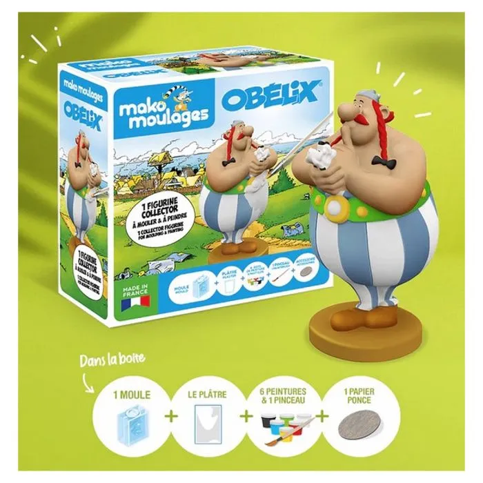 Mako Moulages - Obelix et Idefix - Figurine Collector - Plâtre de qualité - Enfant à partir de 5 ans-0