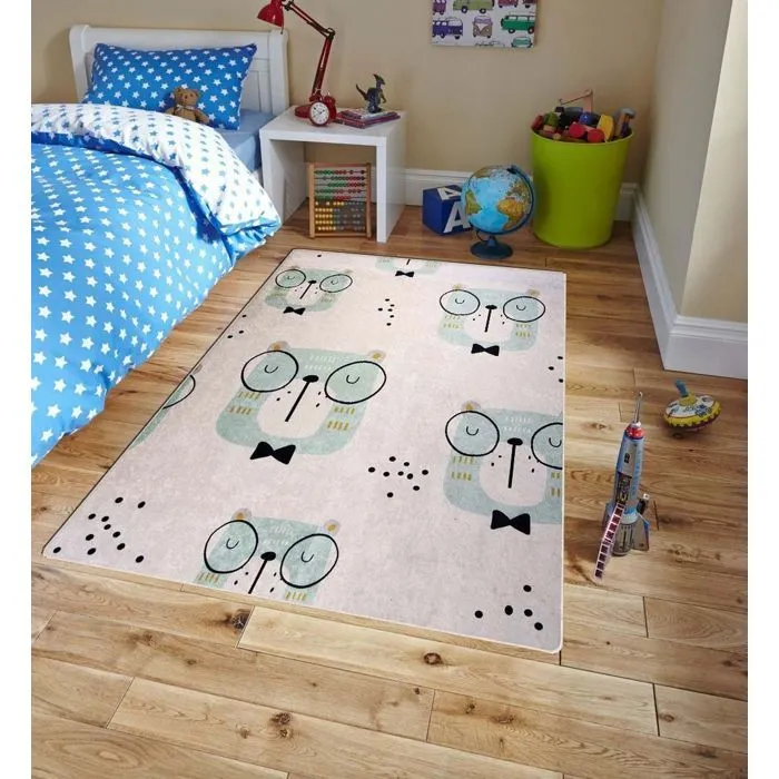 Tapis Enfant Hibou, Dimension: 80x150-3