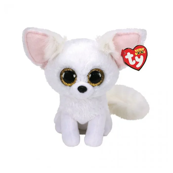 Peluche TY - Phoenix Fox - Beanie Boos - 15 cm - Blanc - Jouet en peluche-0
