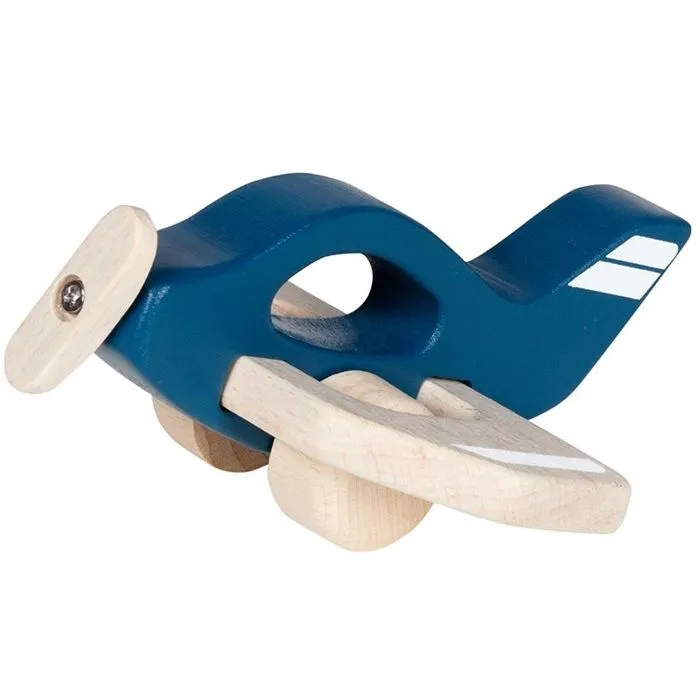 Jeu d'apprentissage - NO NAME - Avion en bois azur - Bleu - Enfant - Mixte-1