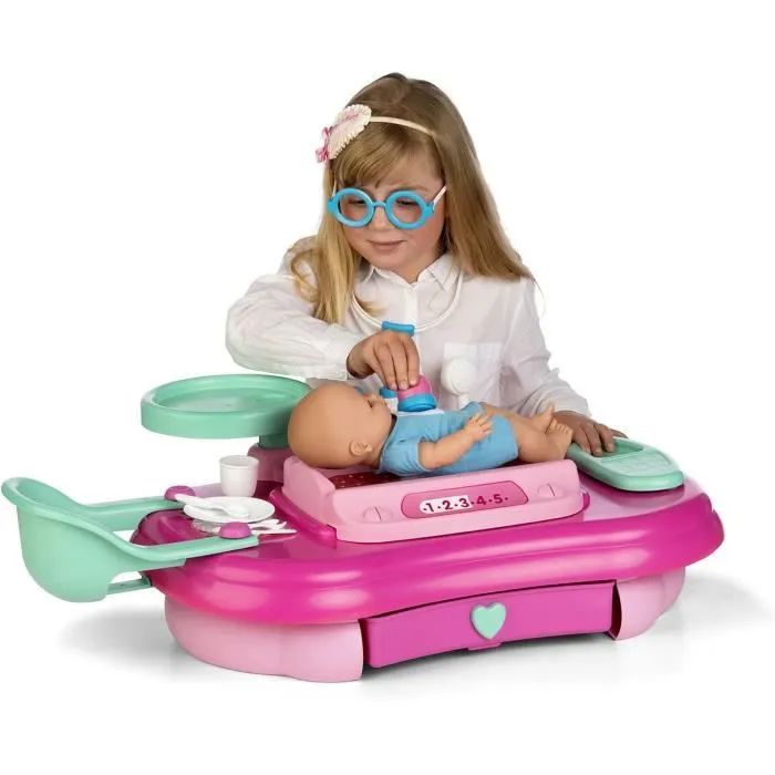 Centre de pépinière - CHICOS - Nursley - 3 zones : baignoire, chaise haute, balance - Mixte - Rose et vert eau-1