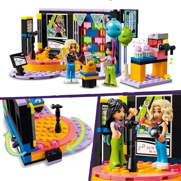 LEGO® 42610 Friends Le Karaoké, Jouet Musical avec Poupées et Figurines Liann et Nova et un Gecko-2