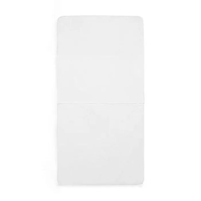 Drap-housse en coton élastique blanc - JOLLEIN - 60 x 120 cm - Bébé - Lit bébé-0