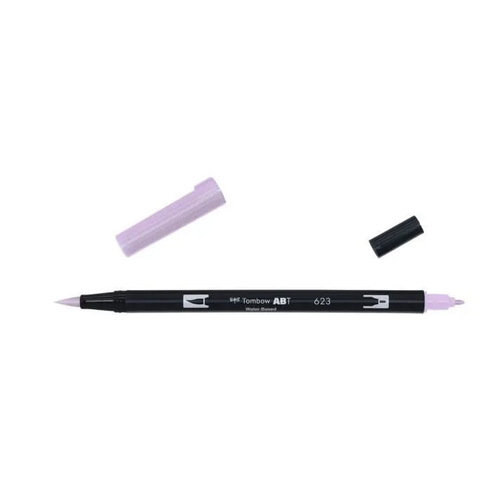Feutre ABT Dual Brush Pen de Tombow (vendu à l'unité) - Nuancier ABT dual:623 purplesage-0