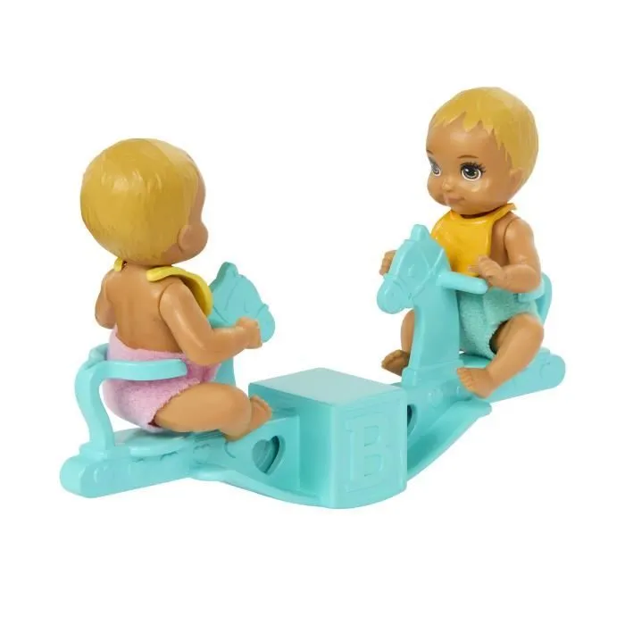 Barbie-La Chambre des Jumeaux-Coffret Skipper, bébés et accessoires HXM99-1