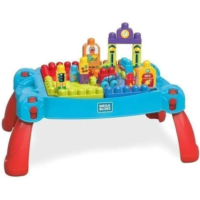Table d'apprentissage MEGA BLOKS - La Table D'apprentissage - 30 blocs - Mixte-0