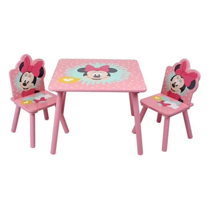 Set de table avec 2 chaises pour enfants Disney Minnie-0