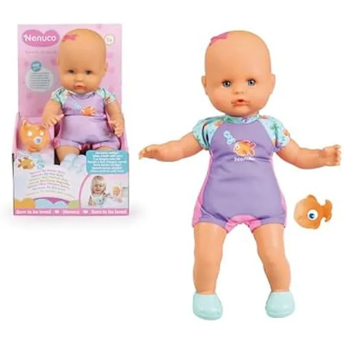 Poupée Nenuco Mon Premier Bain - Corps Submersible - 35 cm - NENUCO - Jouet pour Enfant-1