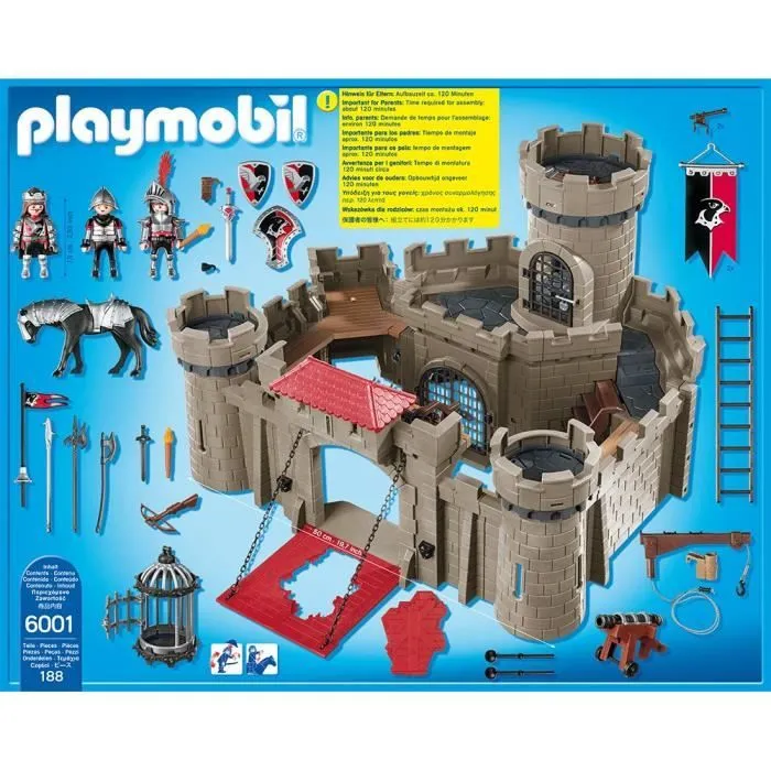 PLAYMOBIL 6001 - Knights - Citadelle des Chevaliers de l'Aigle-2