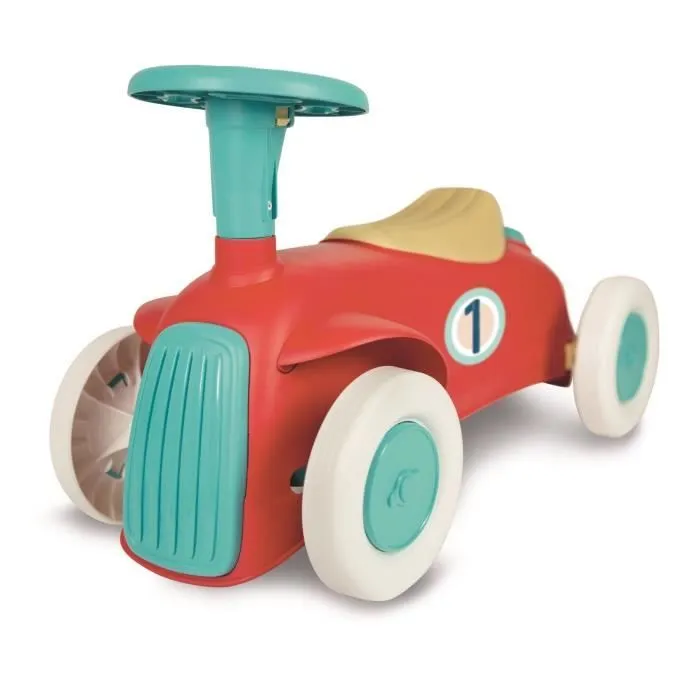 Porteur Baby Clementoni - Ma première voiture - 100% recyclé - Roues directrices et klaxon-4