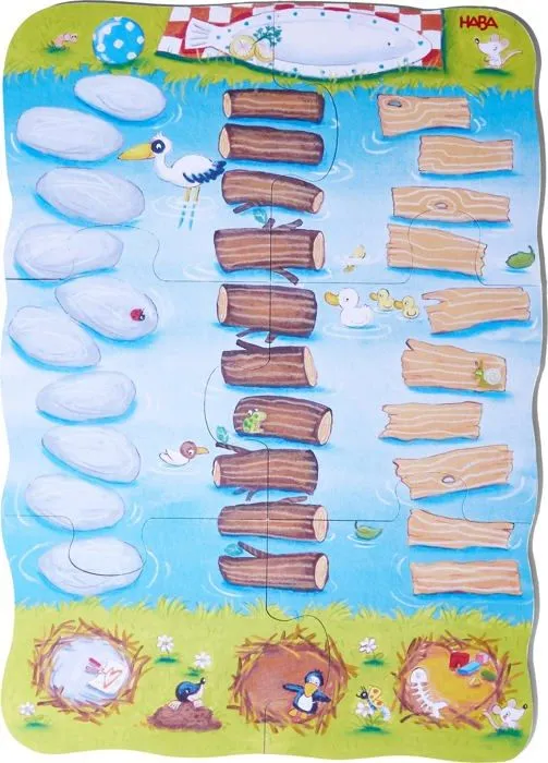 Table activite - jouet d'activite Haba - 307059 - Premiers, Vite Petit Pingouin societe Enfant-Jeu de de-2 ans-, , Colore-1