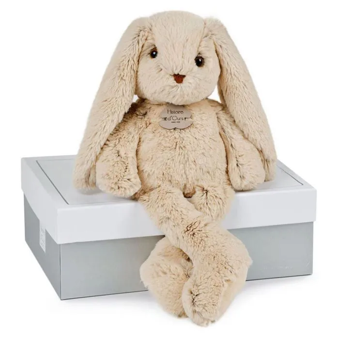 Peluche - HISTOIRE D'OURS - Les Copains Câlins - Lapin beige - Intérieur - Mixte-1