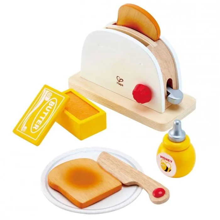 Grille pain bois pour enfant blanc Hape - Jouet d'imitation de qualité-3