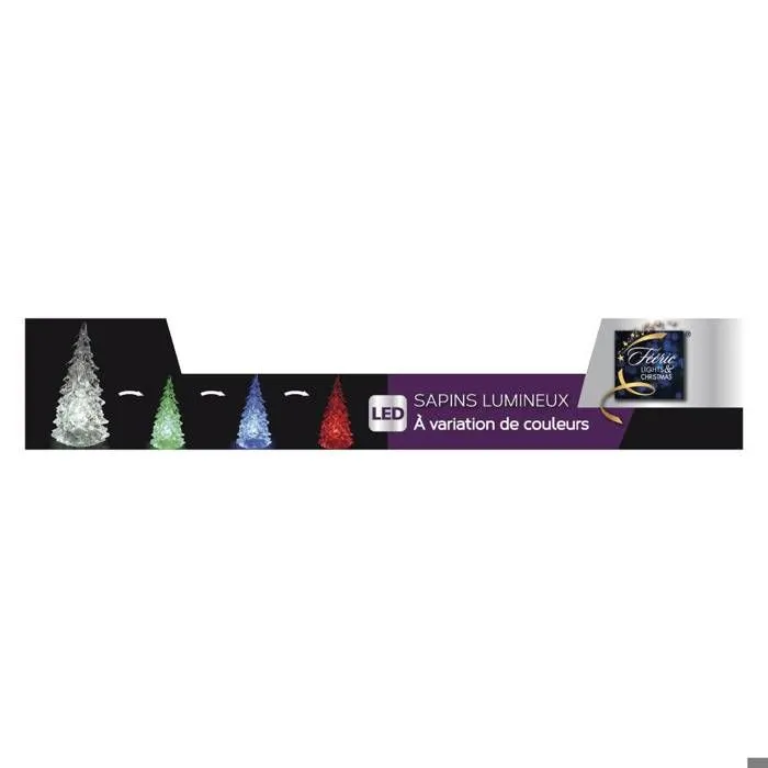 Sapin lumineux - FEERIC LIGHT & CHRISTMAS - Acrylique - 80 cm - Multicolore - Intérieur-1