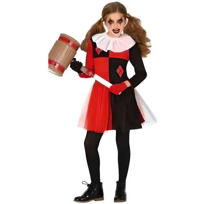 Déguisement Arlequin Fille - NO NAME - Clown - Polyester - Normes UE-0