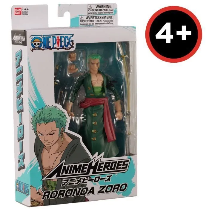 Figurine Anime Heroes 17 cm - Roronoa Zoro - BANDAI One Piece-6