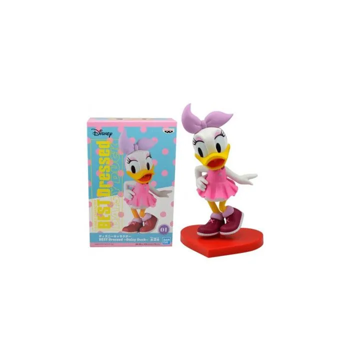 Figurine Disney - BANPRESTO - Best Dressed Q Posket Daisy Duck Ver. A - 10 cm - Adulte - Mickey et ses amis-2