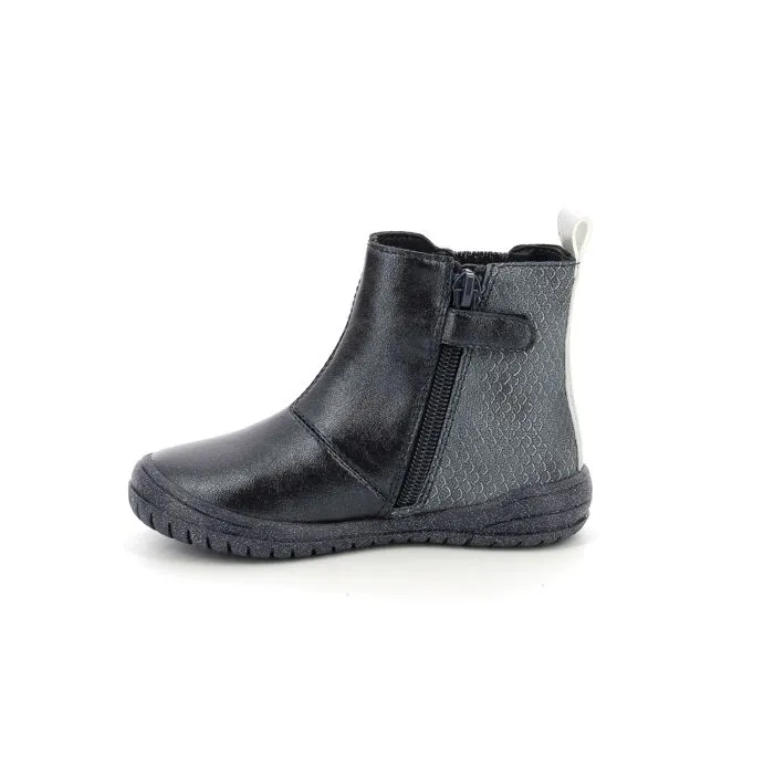 Boots - Mod 8 - Fiany - Marine métallisé - Système de fermeture zip - Confort optimal-4
