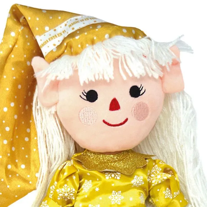 Peluche lutin de Noël jouet enfant Ginger Multicolore 50 x 7 cm-2