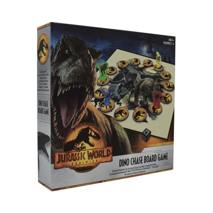Jeu de Plateau - CARTAMUNDI - Jurassic World : Dominion - Chasse aux Dinos - 40 min - 6 ans-0