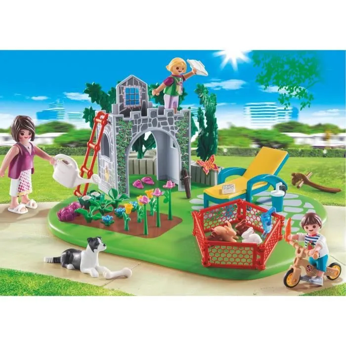 PLAYMOBIL - City Life - SuperSet Famille et jardin - 67 pièces - Pour enfants de 4 ans et plus-3