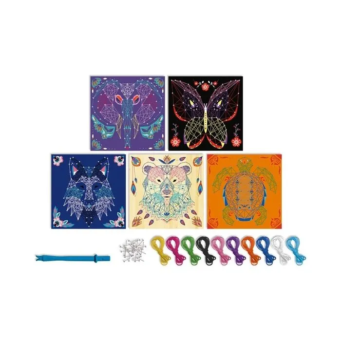 Kit créatif - JANOD - Fils tendus animaux - Multicolore-1
