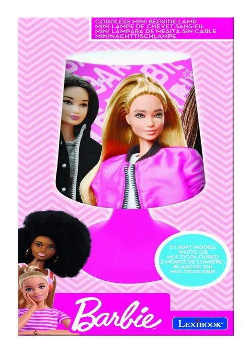 Mini lampe de chevet veilleuse sans fil Barbie-5