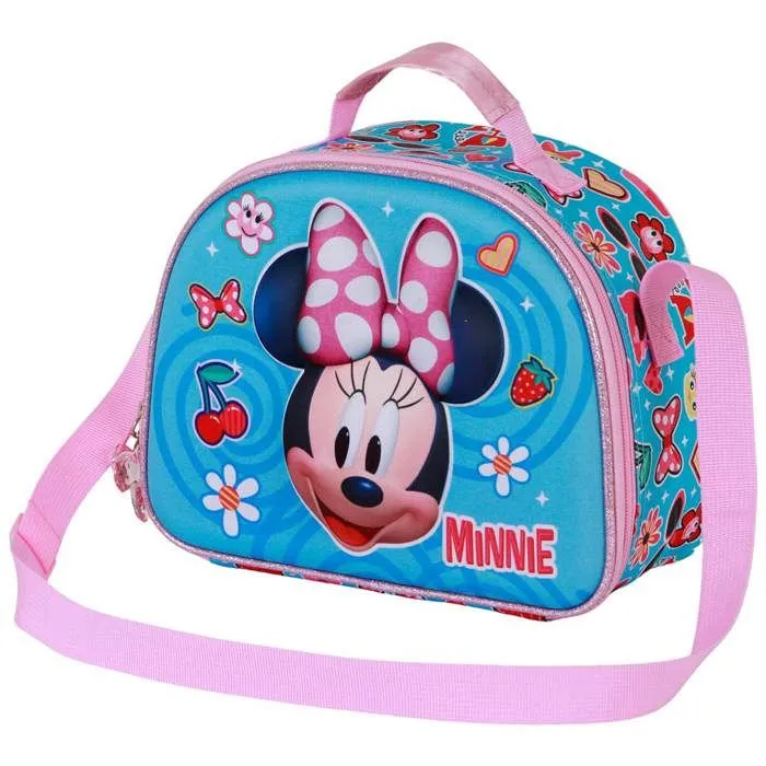 Sac Repas 3D - Disney - Minnie Mouse - Bleu - Taille Unique - Isotherme-0