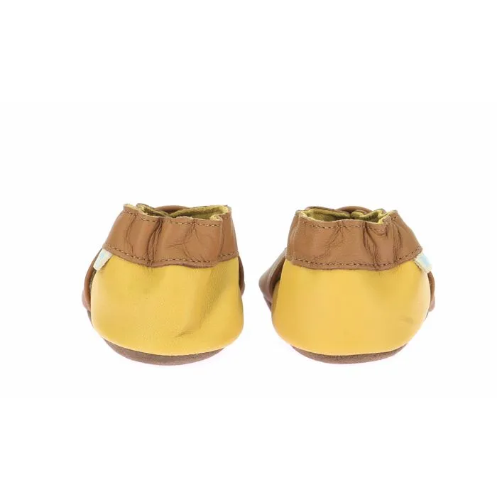 Chaussons - ROBEEZ - Hedge Joy - Cuir 100% - Camel - Taille 25/26-4