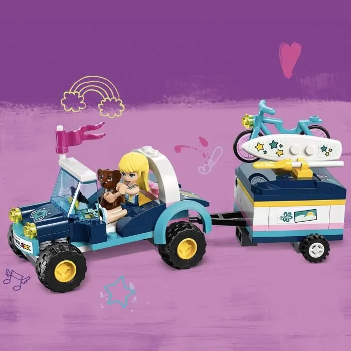 LEGO Friends - Le buggy et la remorque de Stéphanie - 41364 - Jeu de construction-1