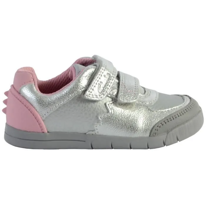 Basket Clarks enfant Rex Quest T - Argent-1